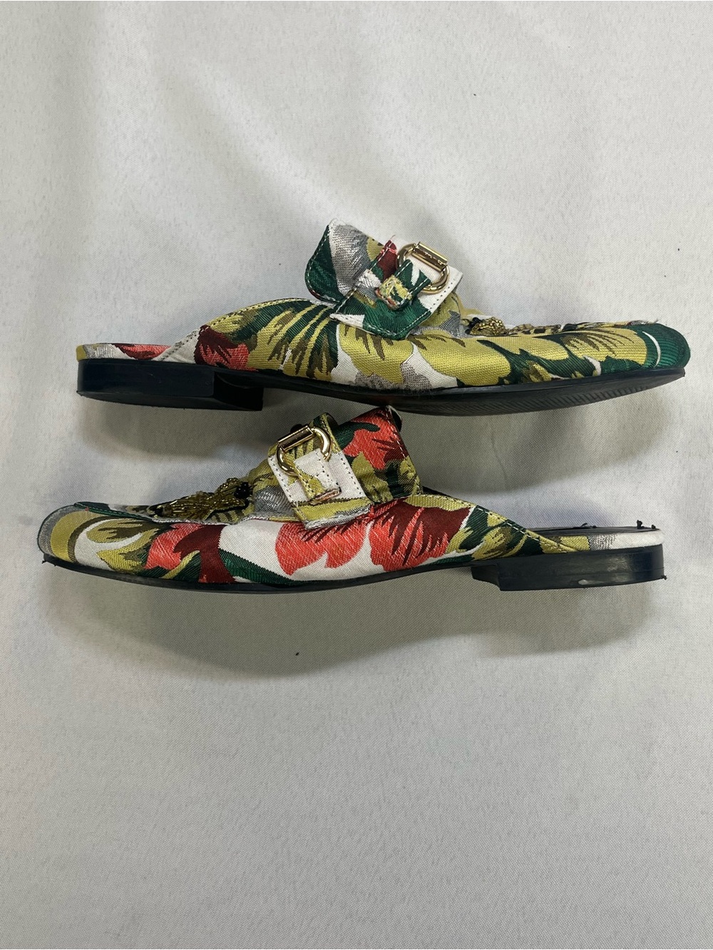 Steve Madden Multicolor Floral Bee Embroidered Slip-On Mules - Picture 8 of 10